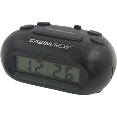 Cabin Crew Digital Alarm Clock - Black, , scaau_hi-res