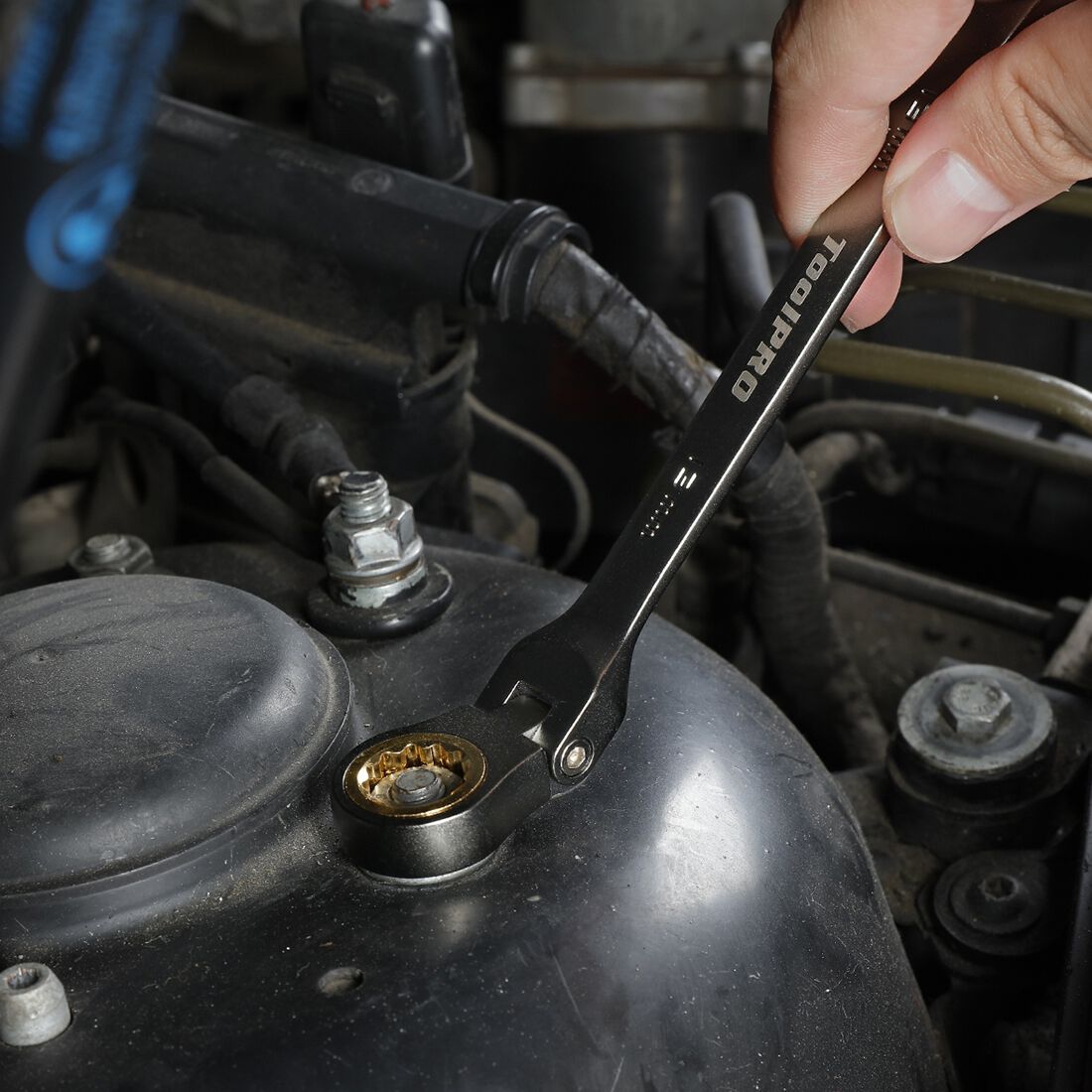 ToolPRO Flex Head Ratcheting Spanner Set 8 Piece, , scaau_hi-res