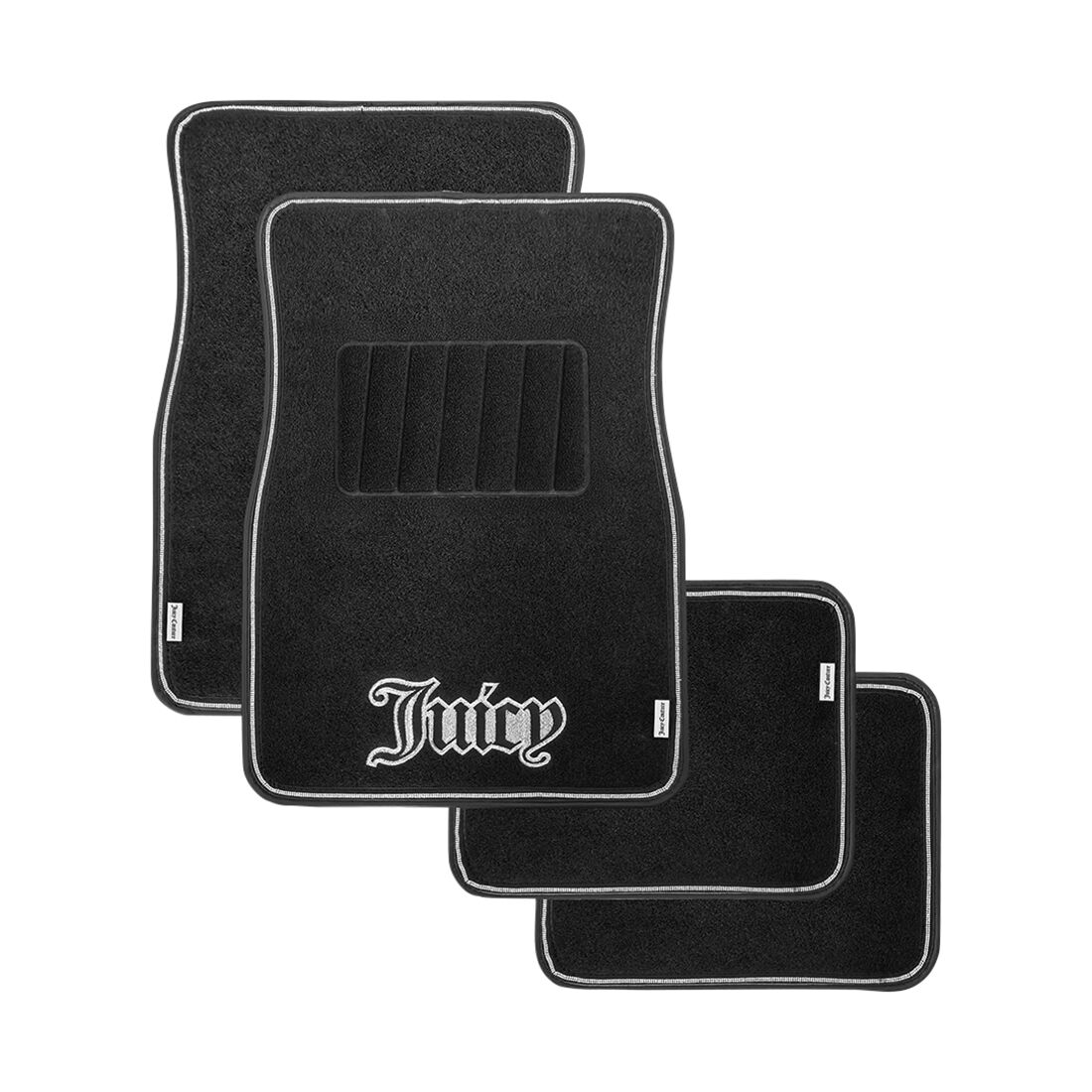Juicy Couture 4 Piece OG Big Bling Carpet Floor Mats - Black, , scaau_hi-res