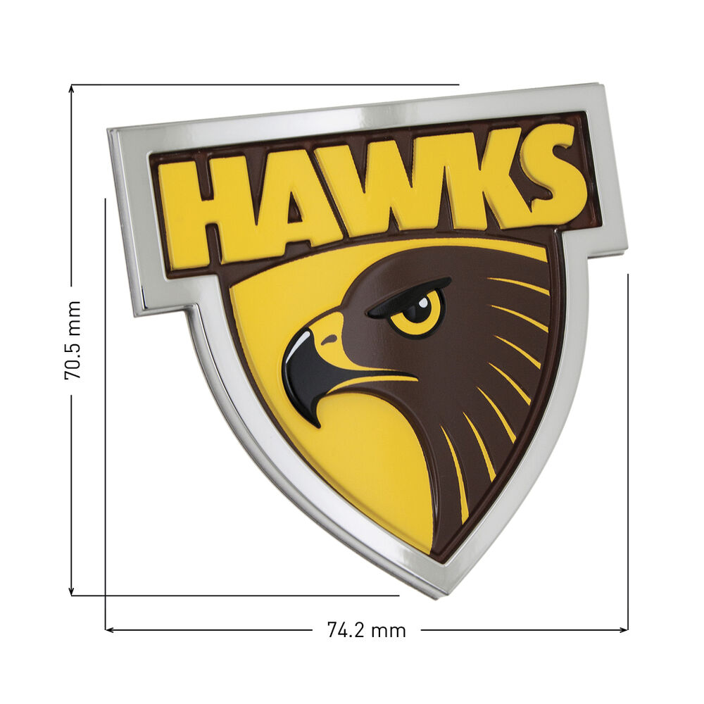 Hawthorn Afl Supporter Logo 3d Chrome Finish Supercheap Auto