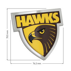 Hawthorn Hawks AFL Supporter 3D Chrome Logo, , scaau_hi-res