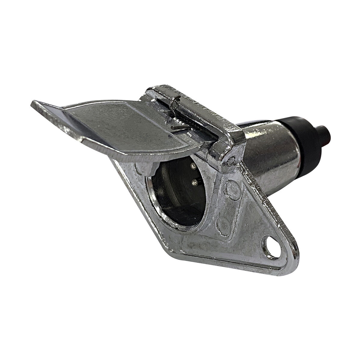 SCA Trailer Socket 7 Pin Small Round Metal, , scaau_hi-res