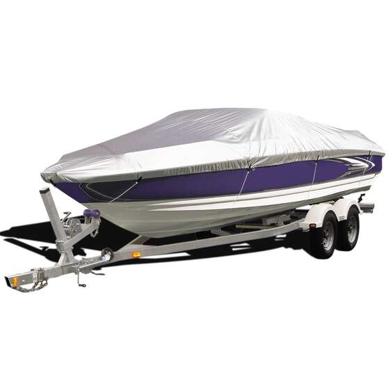 CoverALL+ Boat Cover Silver Protection, Water Resistant - Suits most 14-16ft Boats, , scaau_hi-res