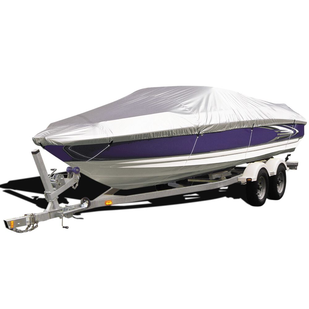 CoverALL Boat Cover Silver Protection Water Resistant Suits 1618ft Boats Supercheap Auto