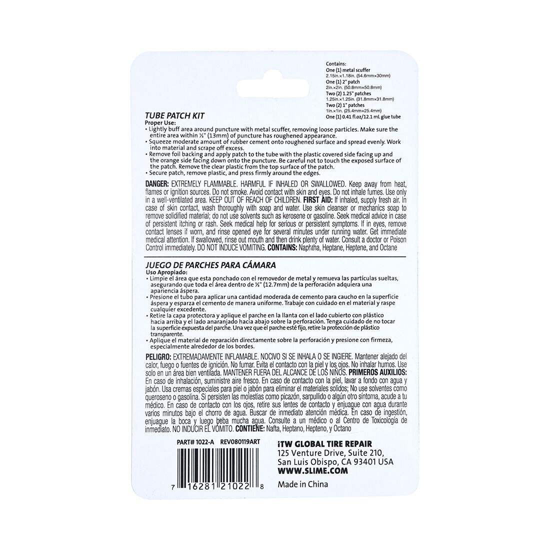 Slime Tube Repair Patch Kit 7PCE, , scaau_hi-res