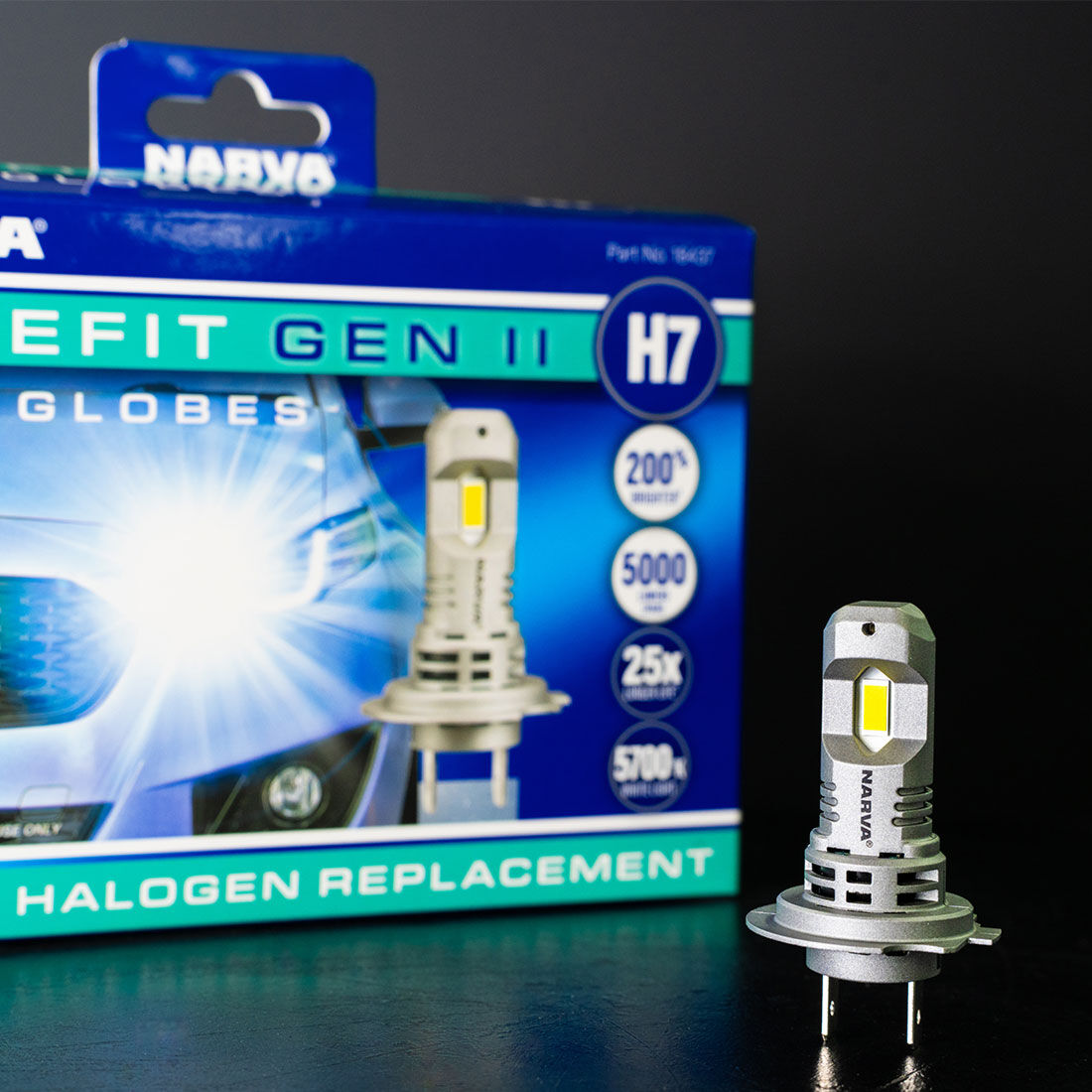 Narva Surefit LED Headlight Globes H7, , scaau_hi-res