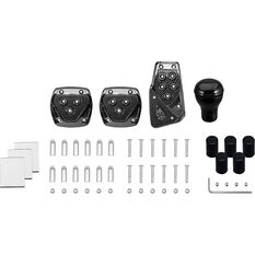 TypeS Carbon Fibre Gear Knob & Pedal Pad Set Manual, , scaau_hi-res