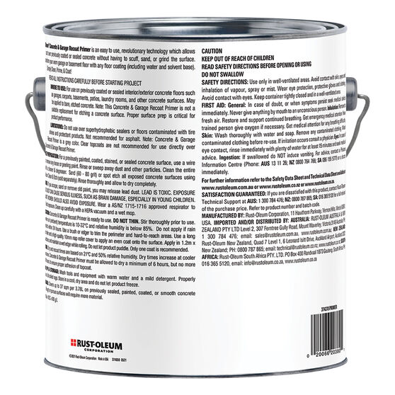 Rustoleum Garage Floor Paint Primer 3.78 Litre Supercheap Auto