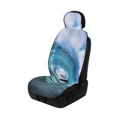SCA Reversible Slip On Seat Cover Wave/Aqua, , scaau_hi-res