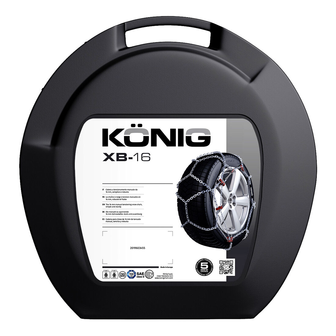 Konig Snow Chains XB16 - 267, , scaau_hi-res