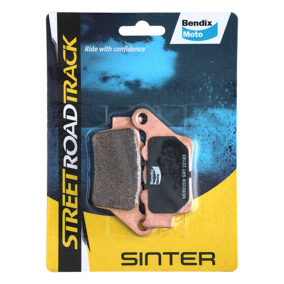Bendix Street Road Track Motorcycle Disc Brake Pads - MDB0208-SRT, , scaau_hi-res
