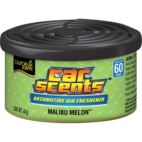 California Scents Car Scents Air Freshener Can Malibu Melon 42g, , scaau_hi-res