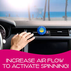 California Scents Novelty Sun Spinner Car Air Freshener Vent Clip, New Scent, , scaau_hi-res