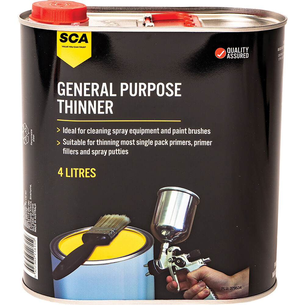SCA General Purpose Paint Thinner 4 Litre Supercheap Auto