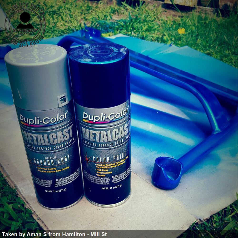 DupliColor Metalcast Aerosol Paint Enamel Blue Anodised 311g