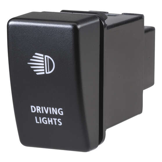 Narva OE Style Switch - Suits Holden Colorado 08-13 / Isuzu D-Max 09-13, Driving Light Bar Push On/Off, Blue LED, 63328BL, , scaau_hi-res