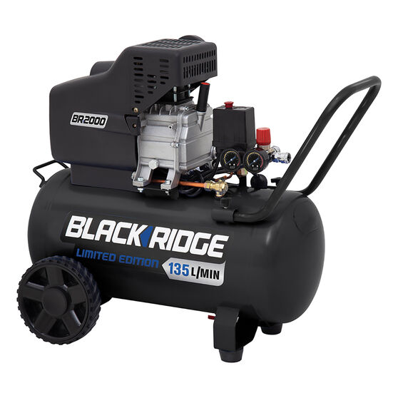 Blackridge 2.5HP Air Compressor 40L Black, , scaau_hi-res
