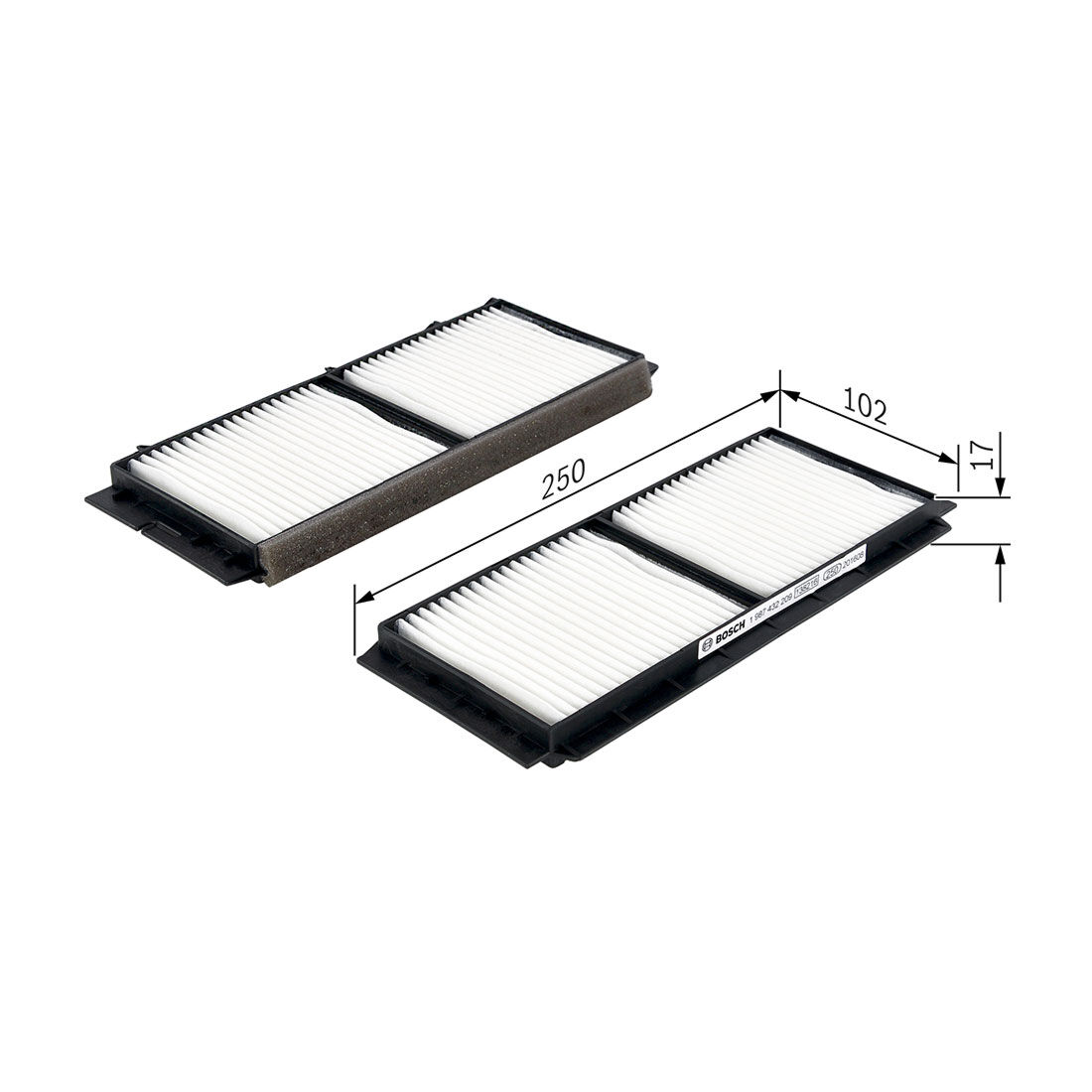 Bosch Standard Particle Cabin Air Filter - M 2209, , scaau_hi-res