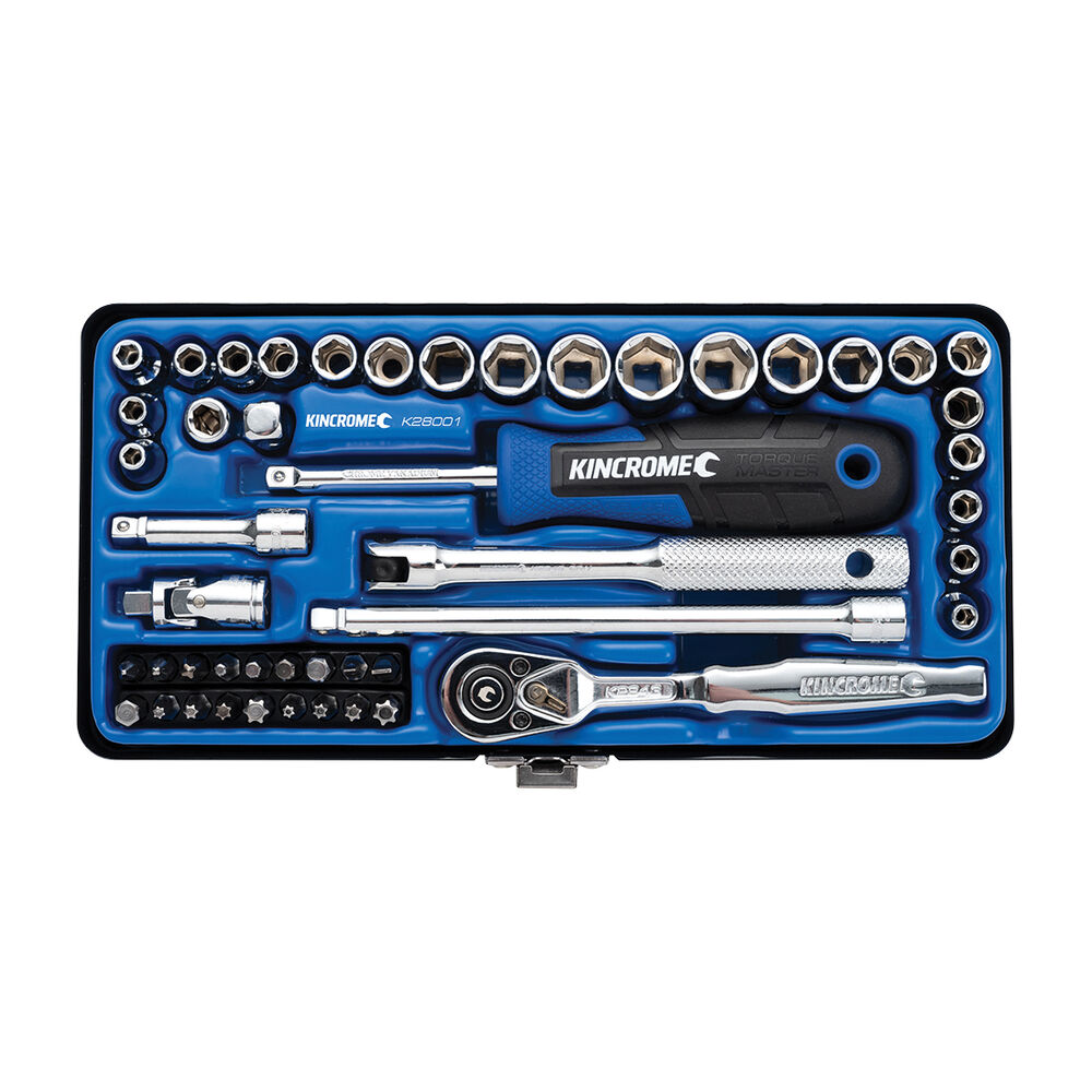 Kincrome Socket Set 1/4" drive Metric/SAE 48 Piece Supercheap Auto