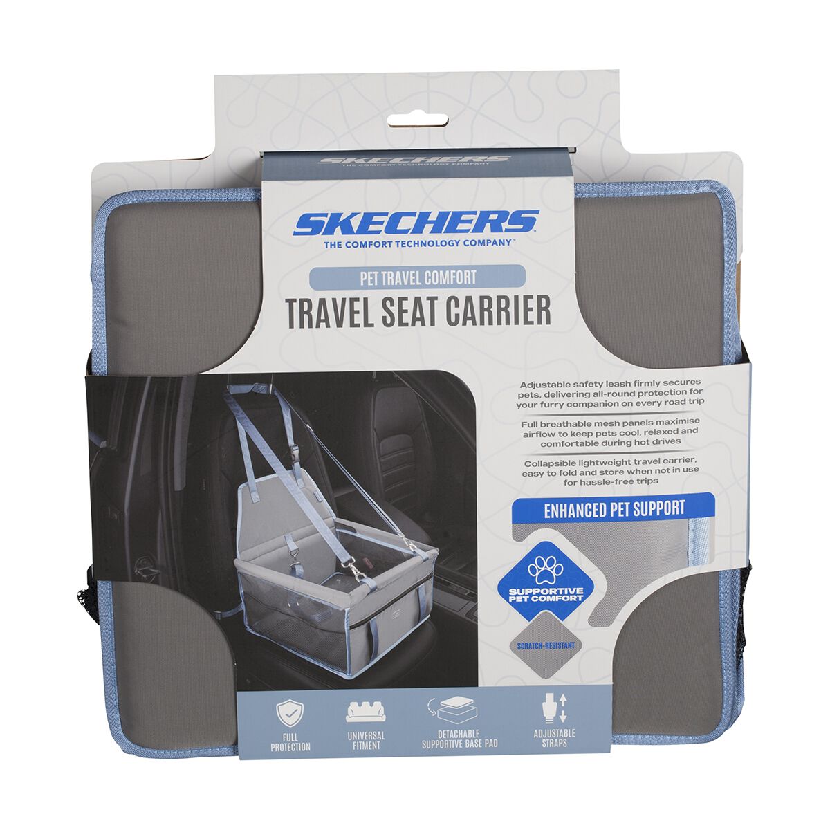 Skechers Pet Memory Foam Single Seat Box, , scaau_hi-res