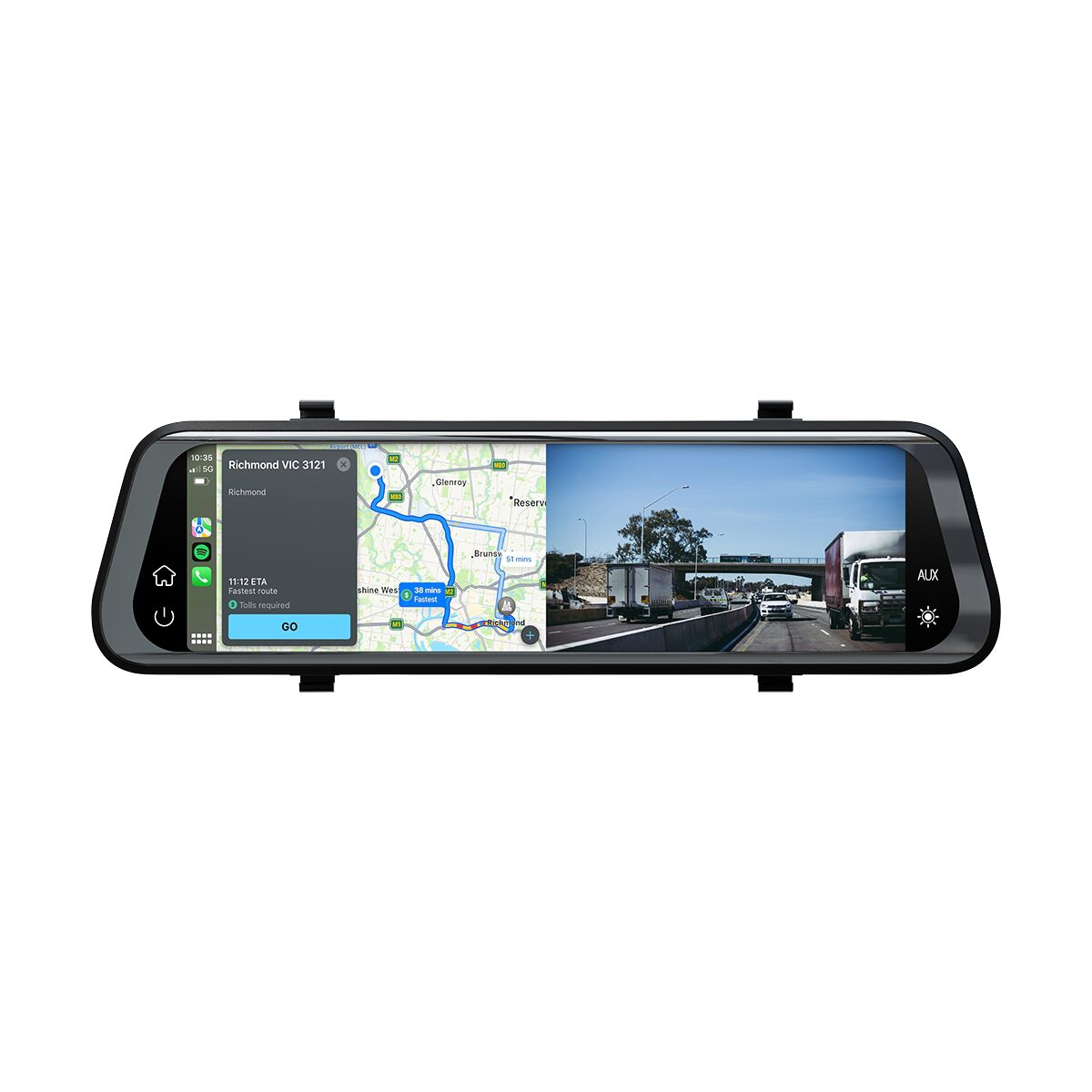 Nanocam+ 9.7" Dual Channel Smart Mirror NC-962MIRDVR, , scaau_hi-res