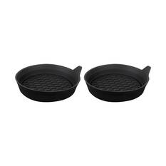 Cabin Crew Drink Coasters Black Dish 2Pk, , scaau_hi-res