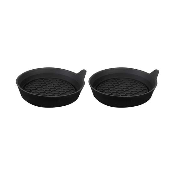 Cabin Crew Drink Coasters Black Dish 2Pk, , scaau_hi-res