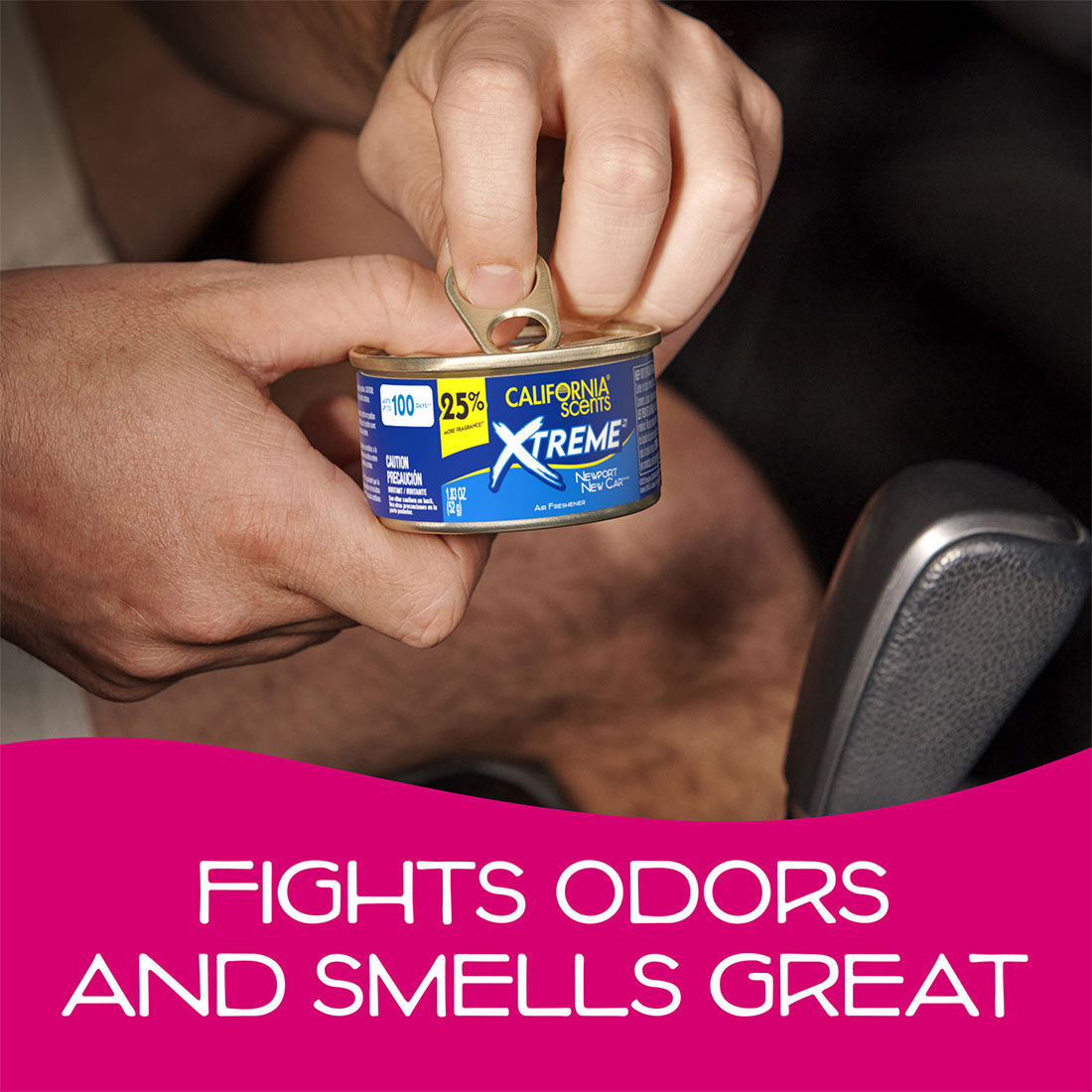 California Scents Newport New Car Xtreme Can Car Air Freshener 52g, , scaau_hi-res