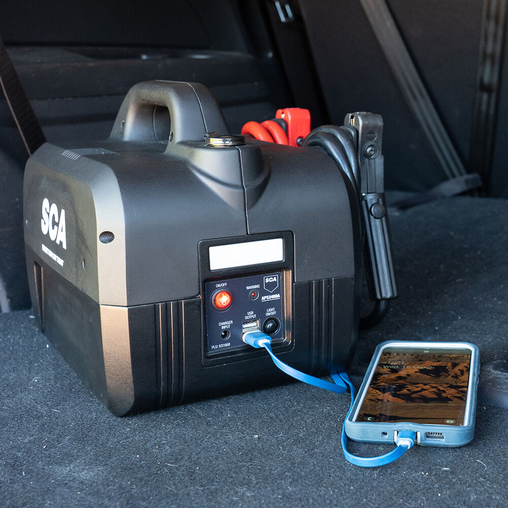 SCA Compact Jump Starter 12V 2400A 8 Cylinder Heavy Duty Supercheap Auto