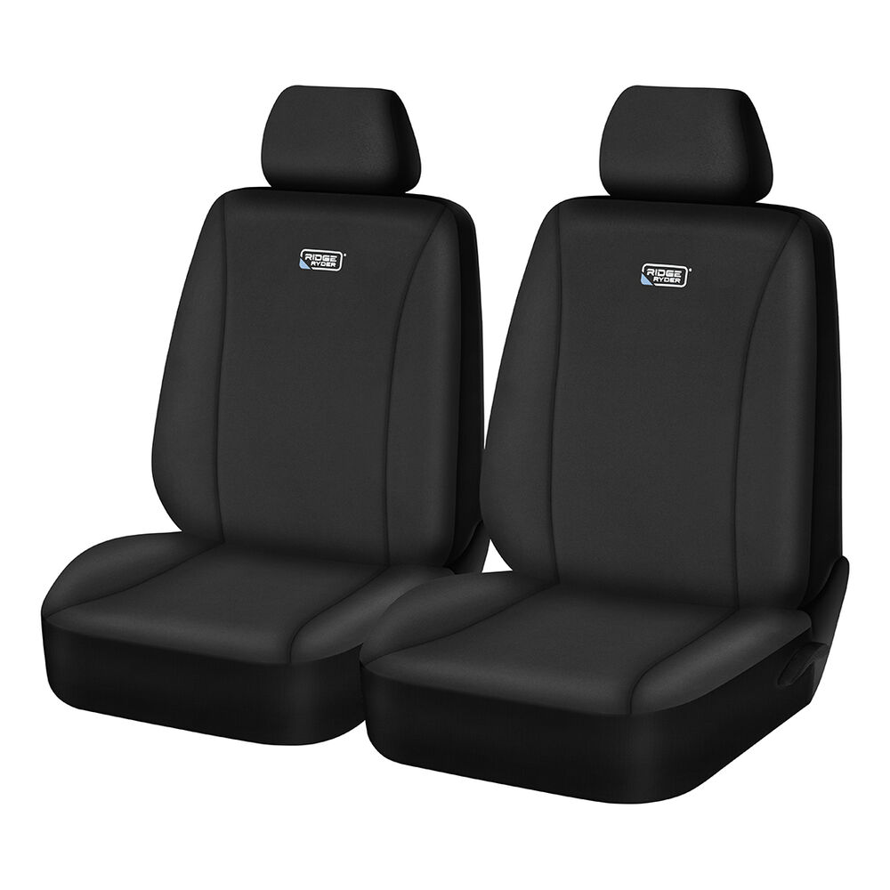 Ridge Ryder Neoprene Seat Covers Black Adjustable Headrests Airbag  Compatible 30SAB