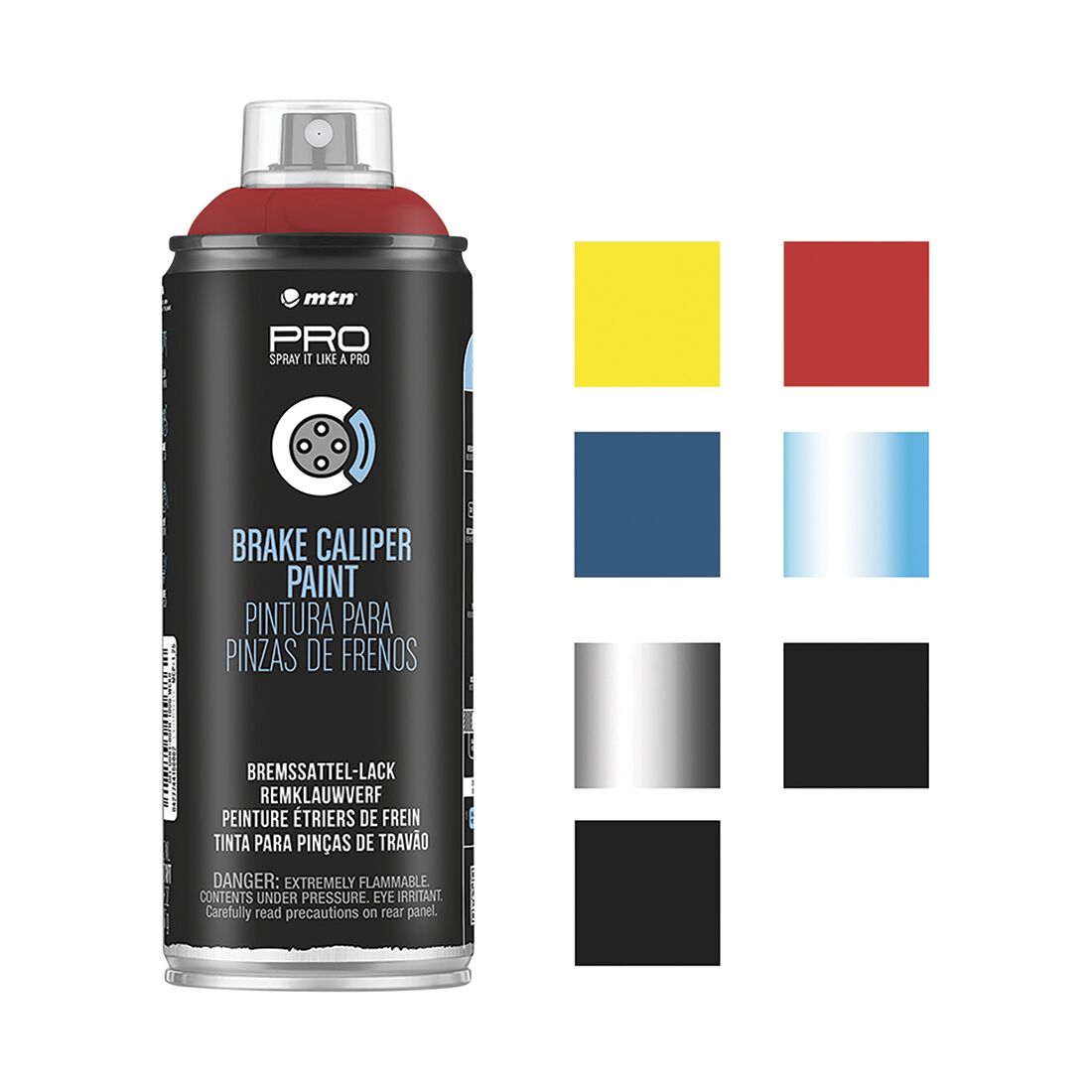 MTN Pro Red Brake Caliper Spray Paint 400mL, , scaau_hi-res