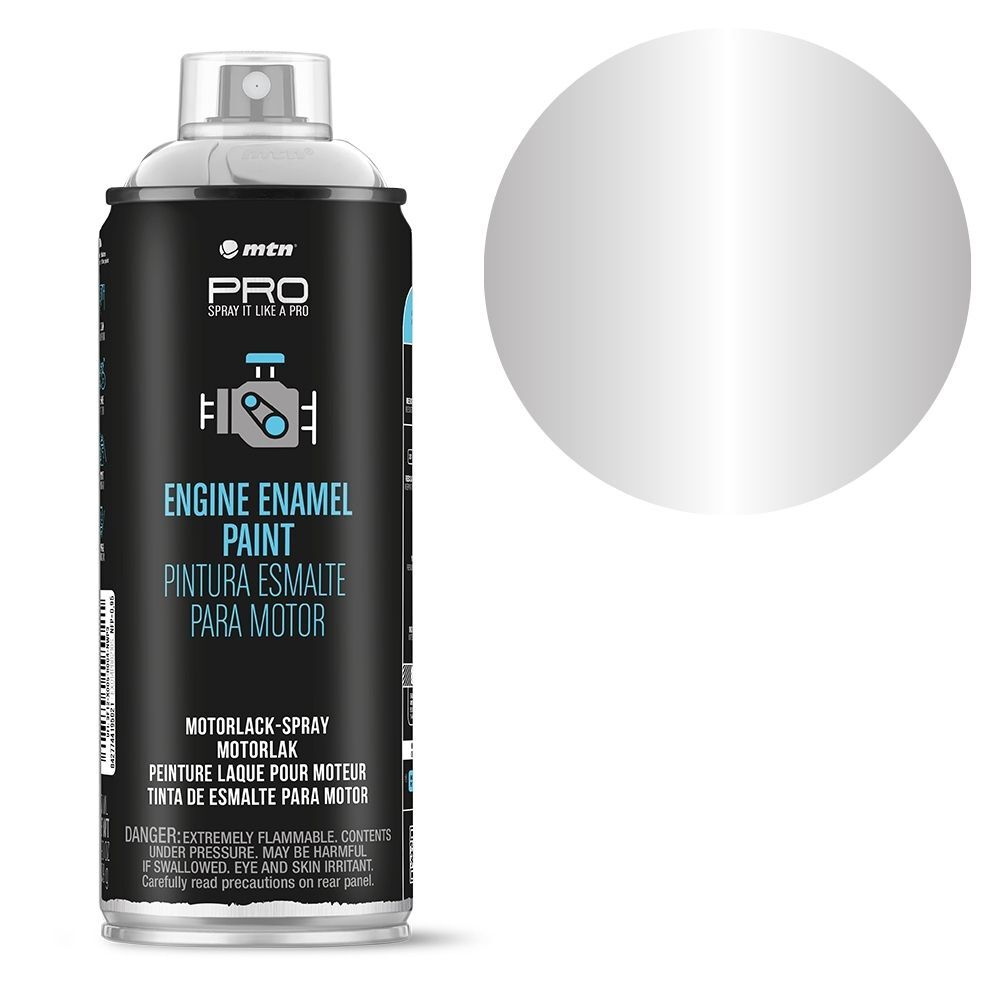 MTN PRO Engine Enamel Aluminium 400ml Spray Paint, , scaau_hi-res
