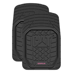 Caterpillar Rubber Floor Mats Front Pair Pink/Black, , scaau_hi-res