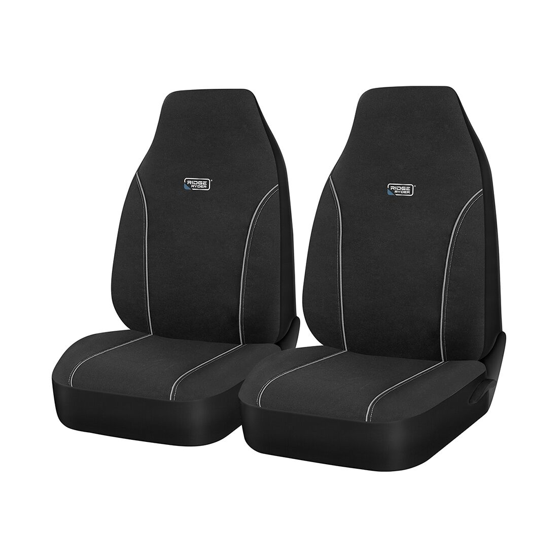 Ridge Ryder Canvas Seat Covers Black/Grey 60SAB, , scaau_hi-res