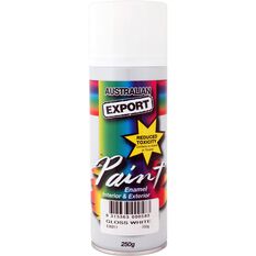 Export Aerosol Paint - Enamel, Gloss White, 250g, , scaau_hi-res