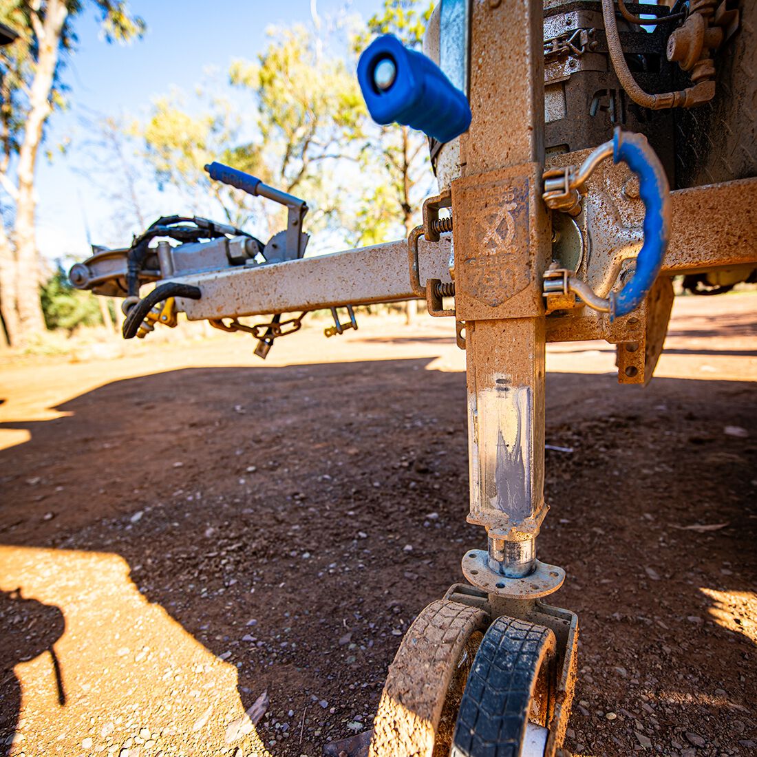 ARK Off-Road 8in Double Jockey Wheel - Clamp, , scaau_hi-res