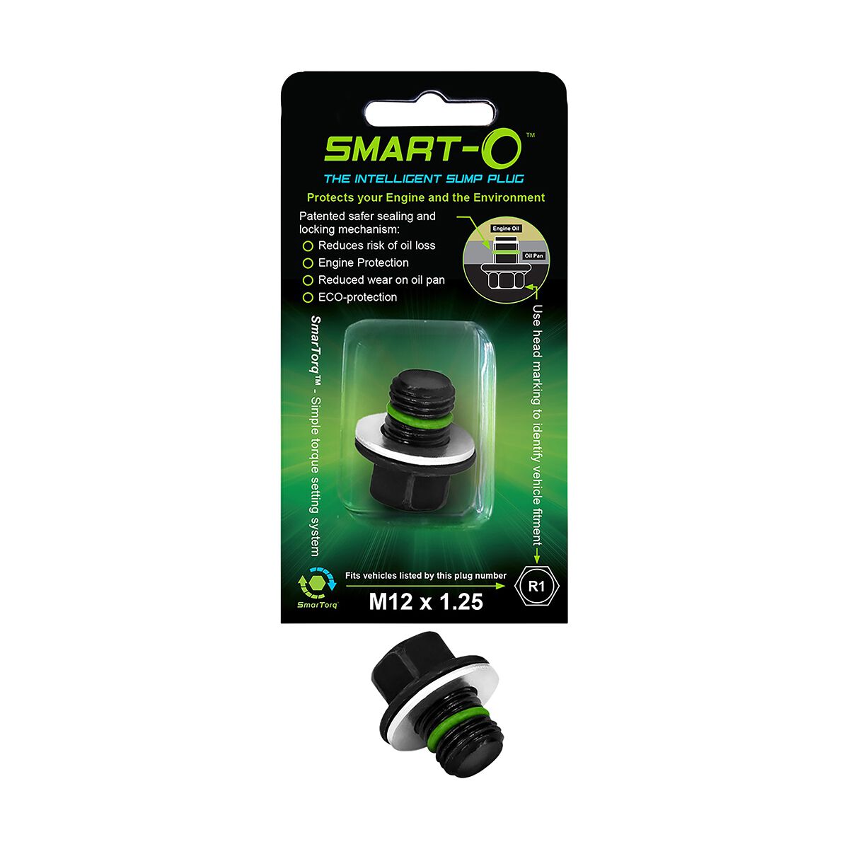 Smart-O Sump / Drain Plug R1- M12 x 1.25mm, , scaau_hi-res