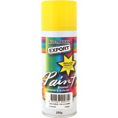 Export Aerosol Paint - Enamel, Yellow, 250g, , scaau_hi-res