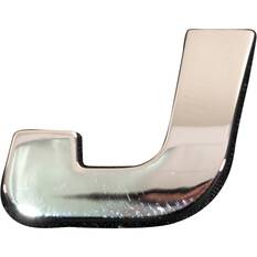 SCA 3D Chrome Badge Letter J, , scaau_hi-res