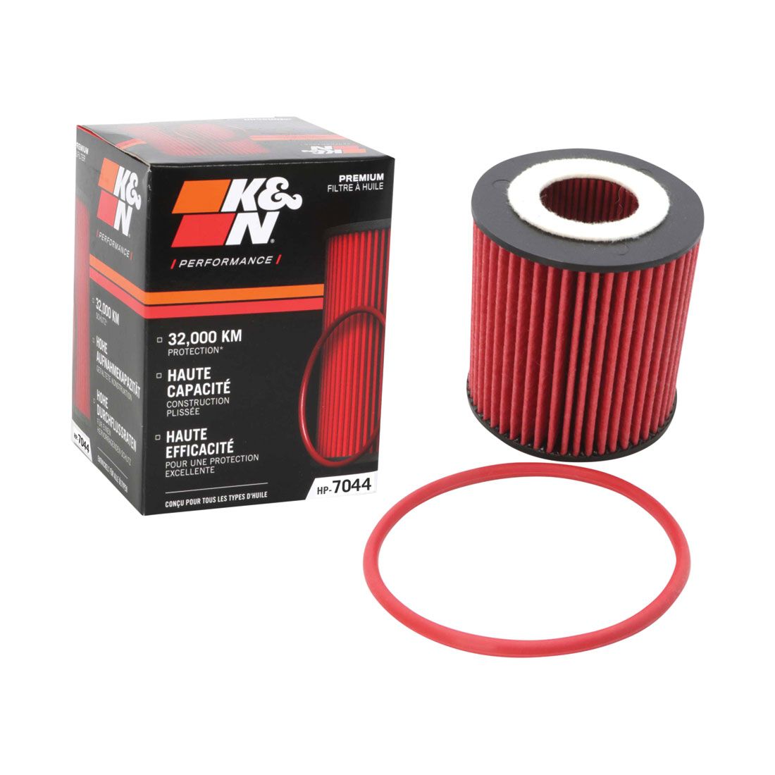 K&N Performance Gold Cartridge Oil Filter HP-7044, , scaau_hi-res