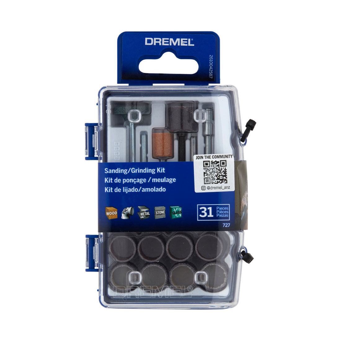 Dremel 31pc Sanding Grinding Micro Kit, , scaau_hi-res