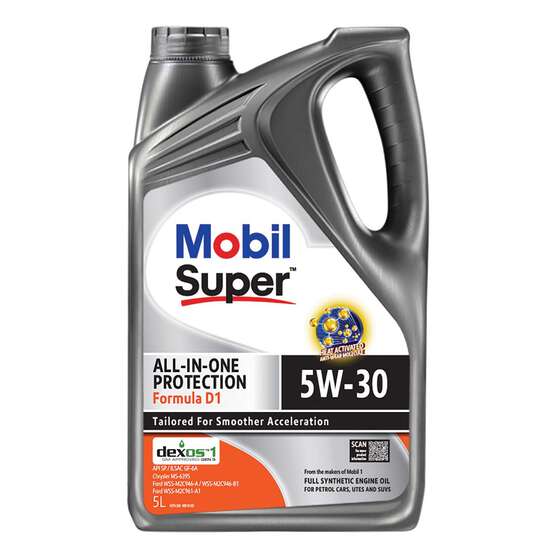 Mobil Super All-in-One Formula D1 5W-30 5 Litre, , scaau_hi-res