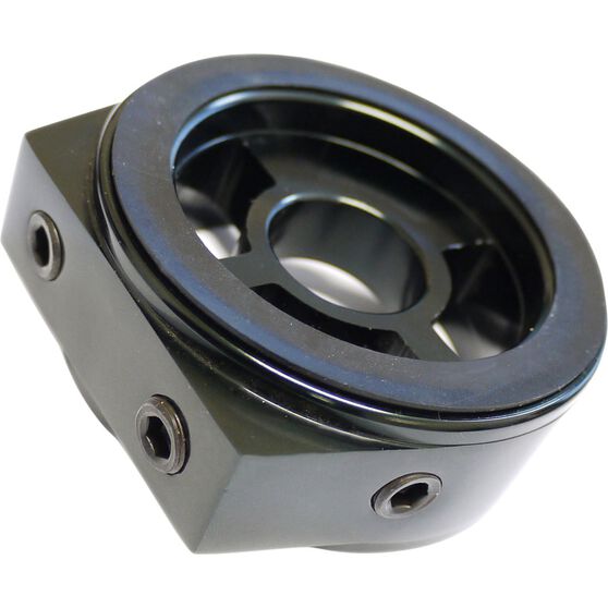 Saas Oil Filter Sandwich Plate Black Billet Supercheap Auto