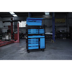ToolPRO Neon Tool Cabinet Blue 6 Drawer 42 Inch, , scaau_hi-res