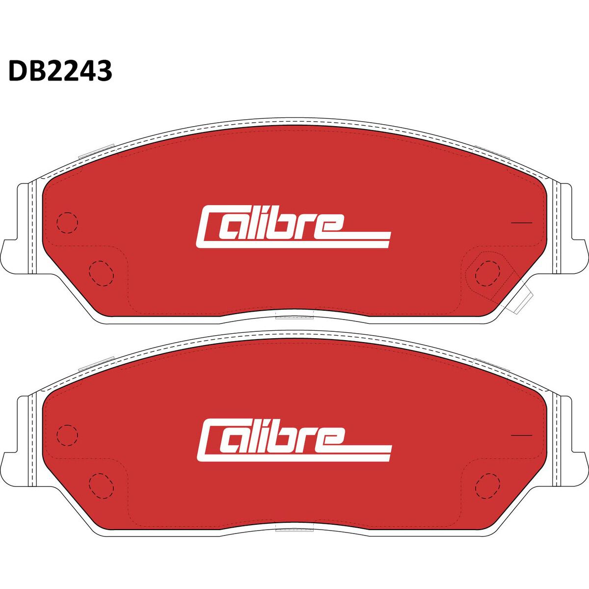 Calibre Disc Brake Pads DB2243CAL, , scaau_hi-res