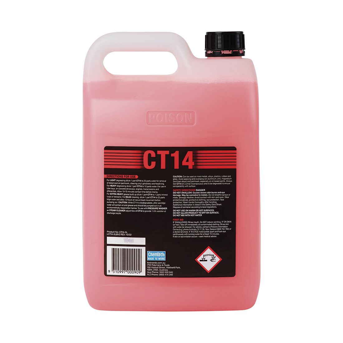 Chemtech&reg;CT14 Degreaser - 5 Litre, , scaau_hi-res