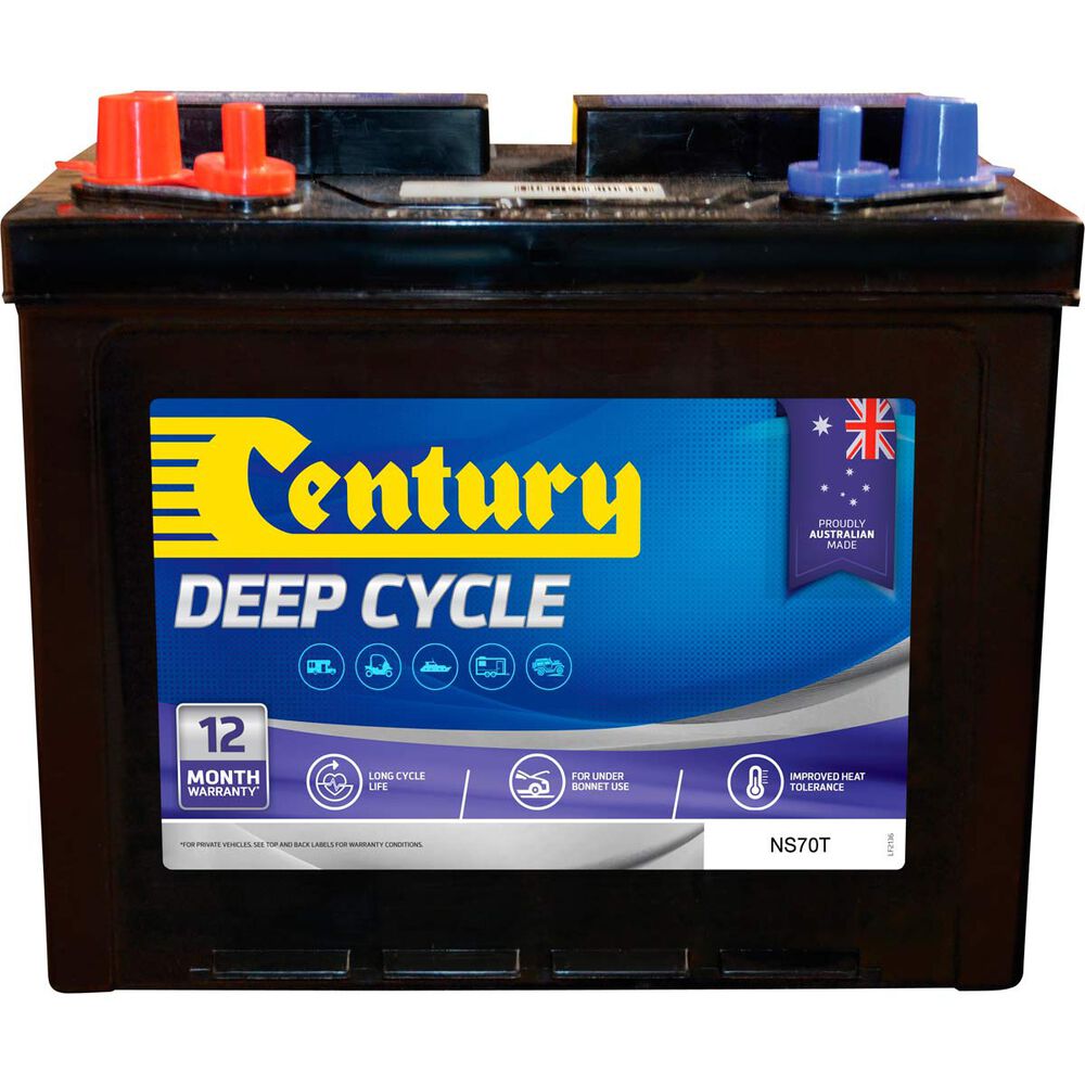 Century Deep Cycle Battery NS70T, 75Ah Supercheap Auto