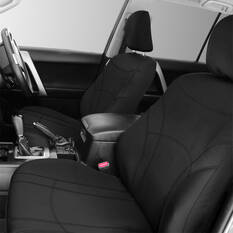 Getaway Neoprene Ready Made Seat Covers Front Pair Black suits Ranger Next Gen, , scaau_hi-res