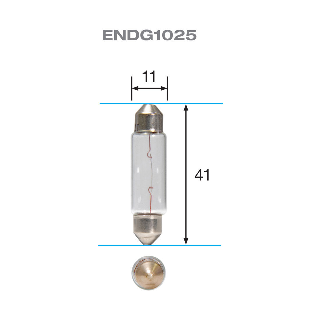 ENDURALIGHT Automotive Globes - Festoon 12V, 5W 11X41mm, , scaau_hi-res