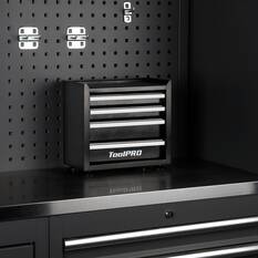 ToolPRO Mini Tool Cabinet 4 Drawer Black, , scaau_hi-res